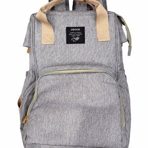OSOCE Gray Multi Pocket Backpack NWT Lightweight Travel Everyday Bag 900D Nylon